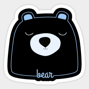 Blue Bear Sticker